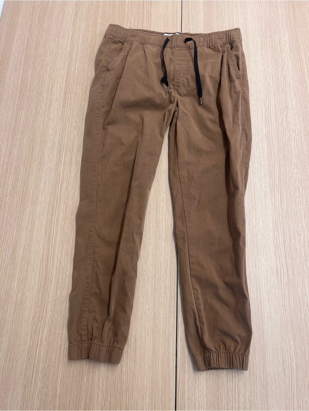 Beach Bros Joggers Pants Men's XL Brown Tapered Drawstring Elastic Waist